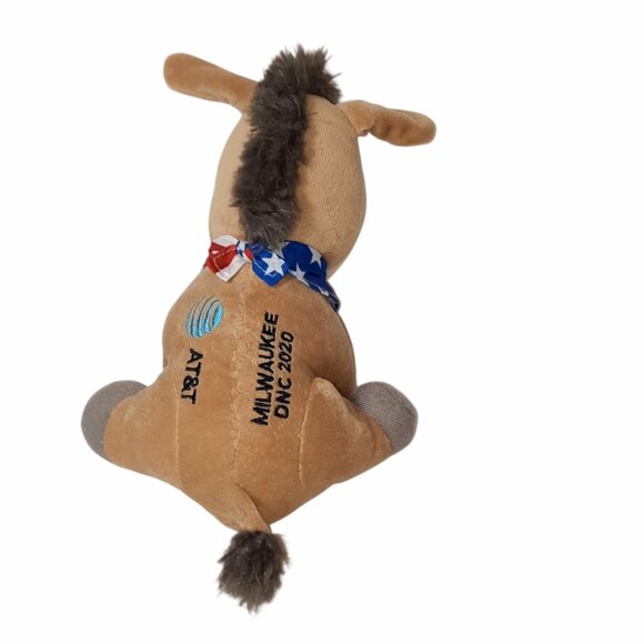 AT&T Milwaukee DNC 2020 Democratic National Convention Donkey Horse Plush Toy 9" - Picture 7 of 8